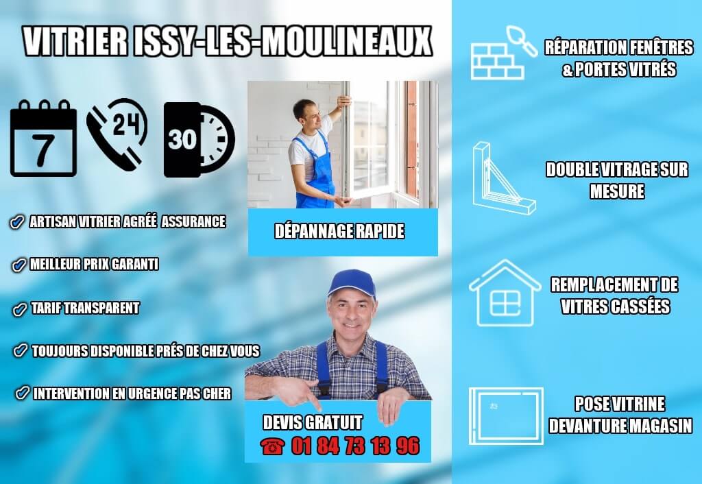 vitrier Issy les Moulineaux